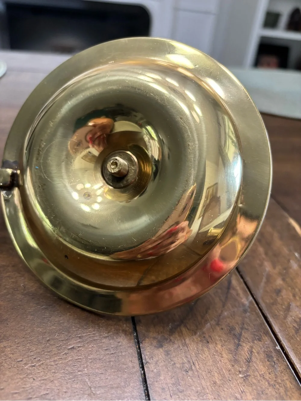 Vintage brass chamberstick candle holder with snuffer